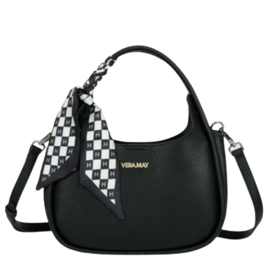 VERA MAY PASI BLACK VEGAN FASHION HANDBAG