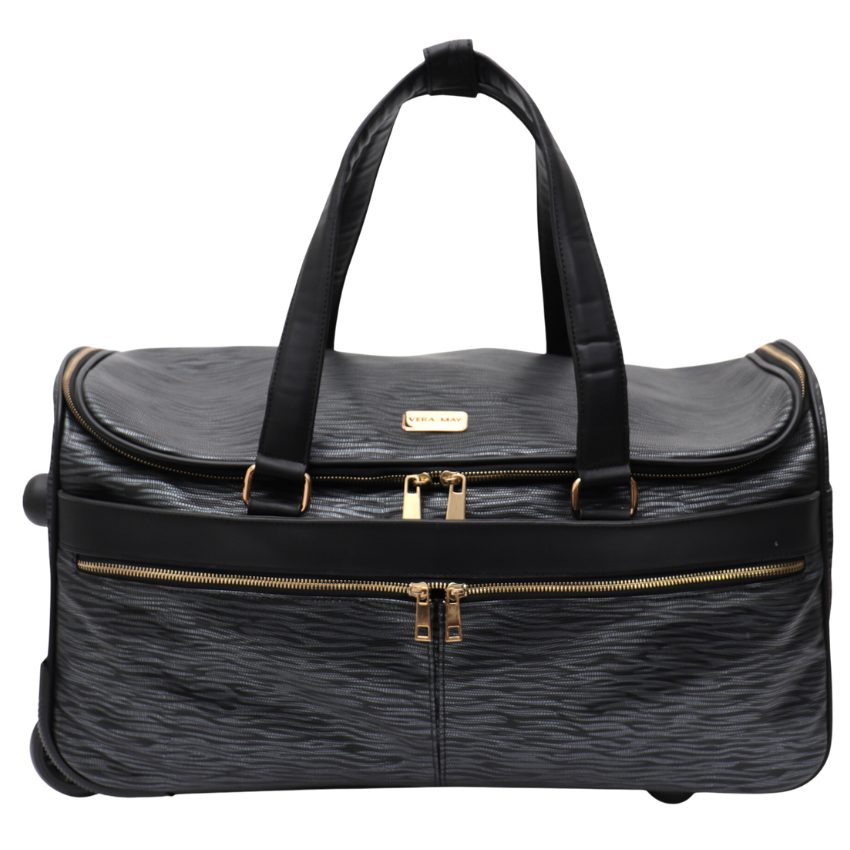 PERU VERA MAY BLACK OVERNIGHT TRAVEL BAG