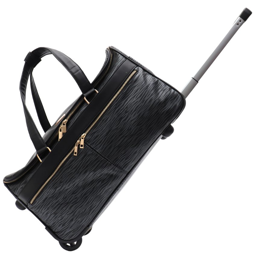 PERU VERA MAY BLACK OVERNIGHT TRAVEL BAG