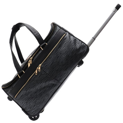 PERU VERA MAY BLACK OVERNIGHT TRAVEL BAG