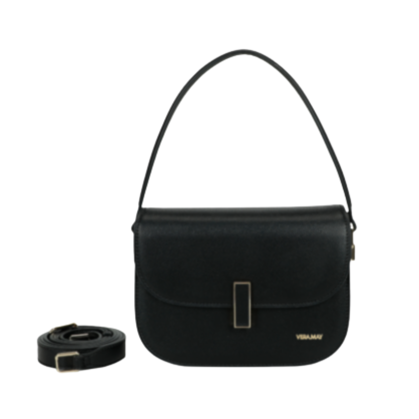 VERA MAY RAKA BLACK VEGAN FASHION HANDBAG