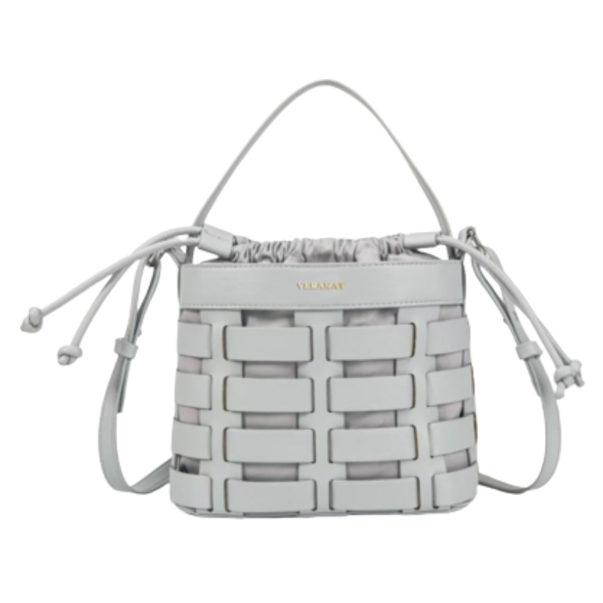 VERA MAY RENEE BLUE VEGAN LEATHER HANDBAG