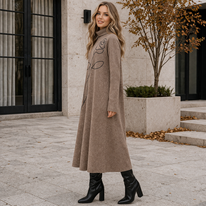 SH8507 Vera May Winter Dress Fango Brown One Size