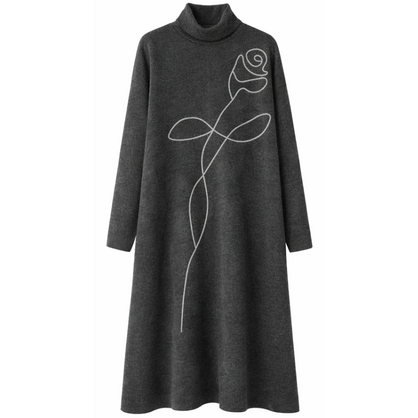 SH8507 Vera May Winter Dress Dark Charcoal Grey One Size