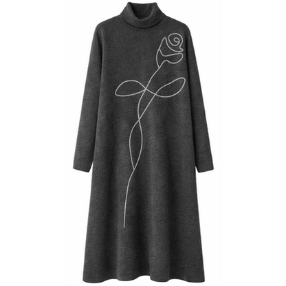 SH8507 Vera May Winter Dress Dark Charcoal Grey One Size
