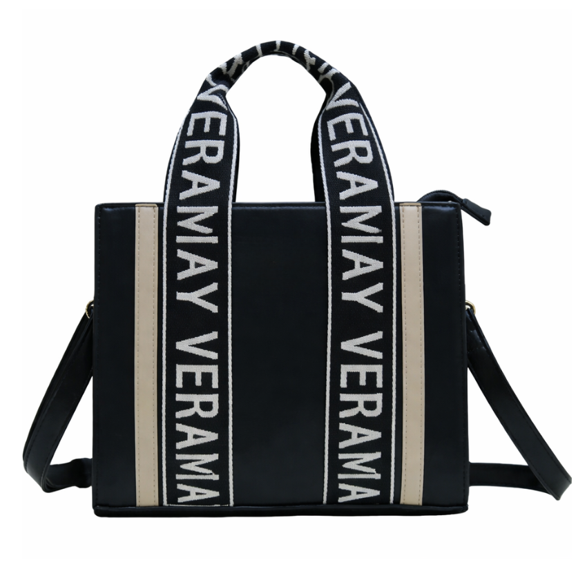 VERA MAY SHANIA BLACK VEGAN FASHION HANDBAG