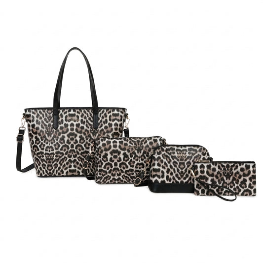 VERA MAY SHILO LATTE SET OF 4 VEGAN FASHION HANDBAG