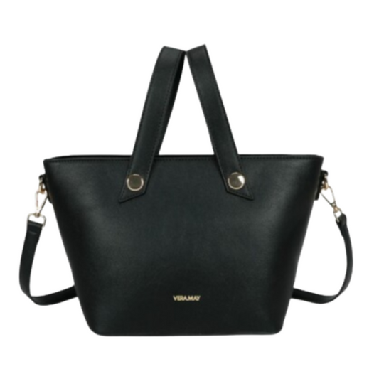 VERA MAY STASIA BLACK VEGAN FASHION HANDBAG