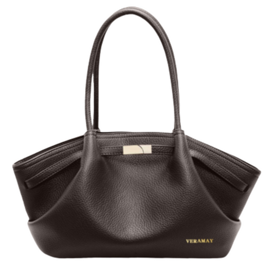 VERA MAY SUDA BLACK VEGAN LEATHER HANDBAG