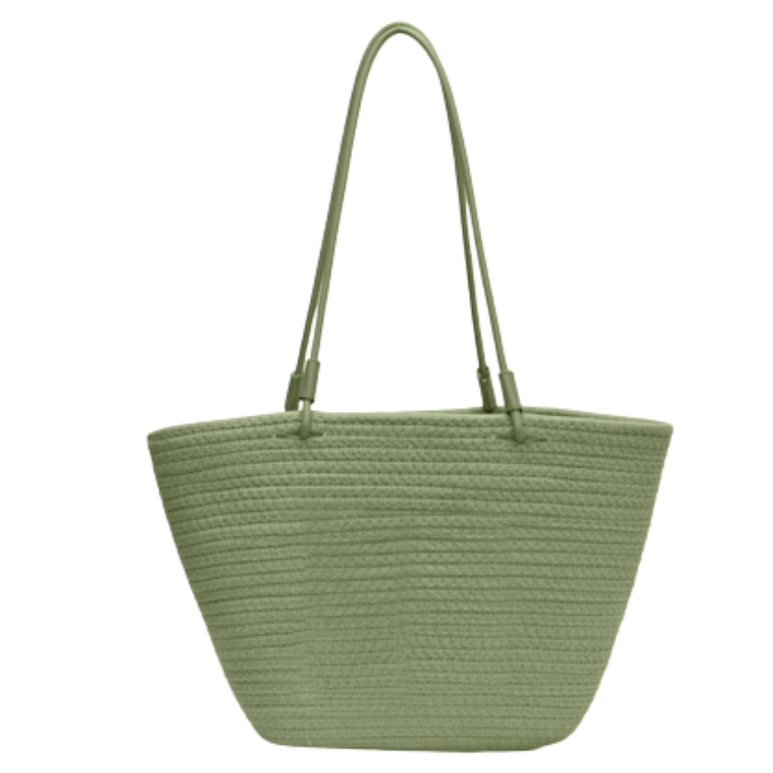 VERA MAY TAHITI GREEN BEACH BAG