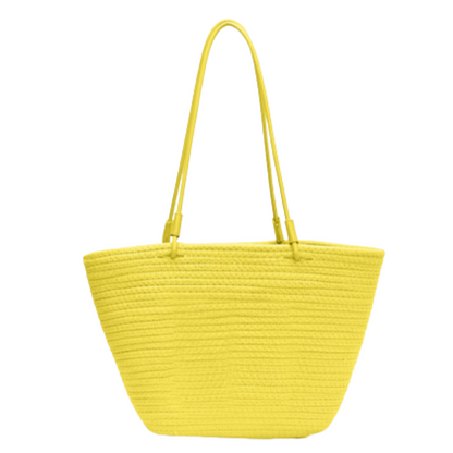 VERA MAY TAHITI YELLOW BEACH BAG