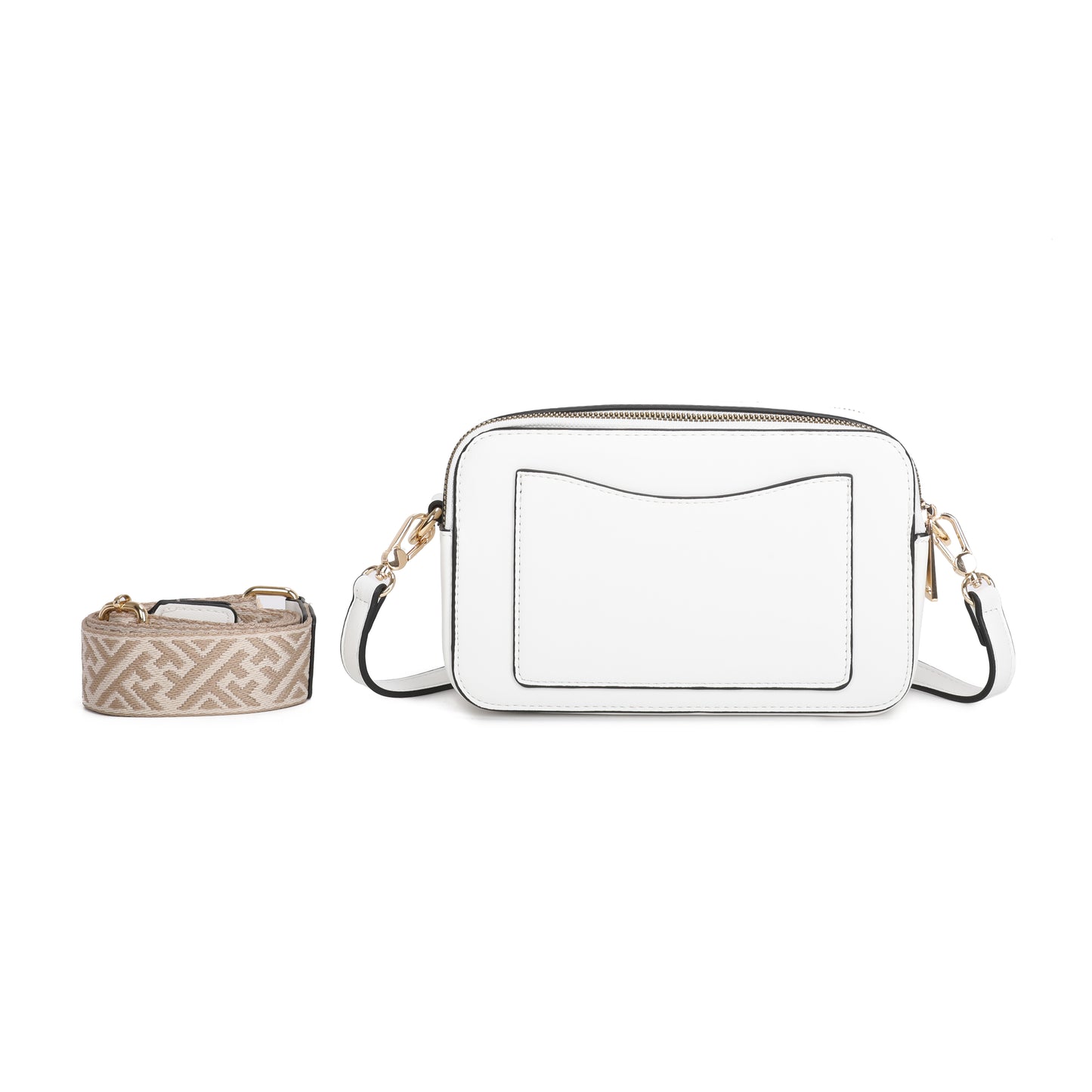 VERA MAY TAYO WHT/BEIGE VEGAN FASHION HANDBAG