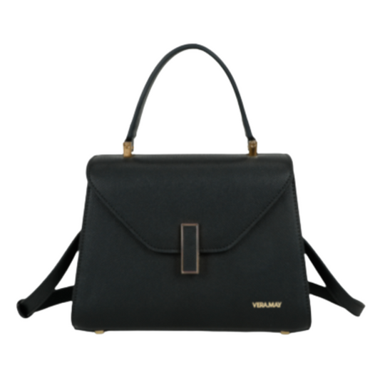 VERA MAY TIA BLACK VEGAN FASHION HANDBAG