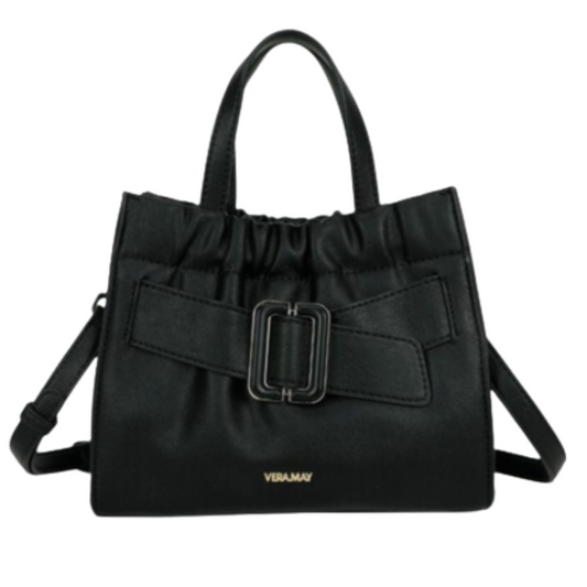 VERA MAY TOBIA BLACK VEGAN FASHION HANDBAG