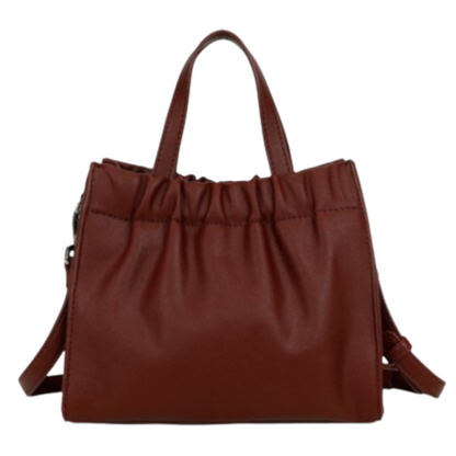 VERA MAY TOBIA BURGUNDY VEGAN FASHION HANDBAG