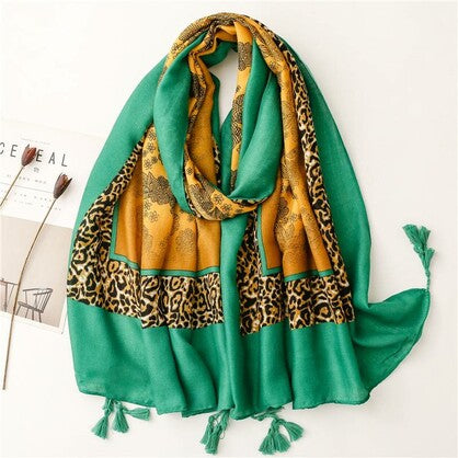 VMVS066 Green - VISCOSE Scarf