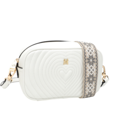 VERA MAY WILLOW WHITE VEGAN LEATHER HANDBAG