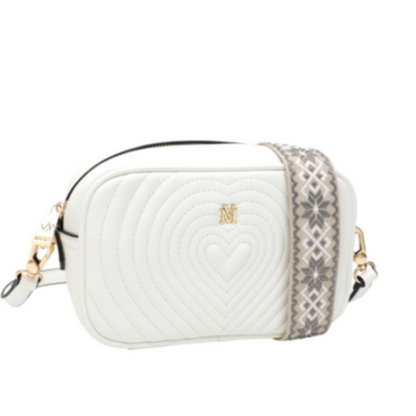 VERA MAY WILLOW WHITE VEGAN LEATHER HANDBAG