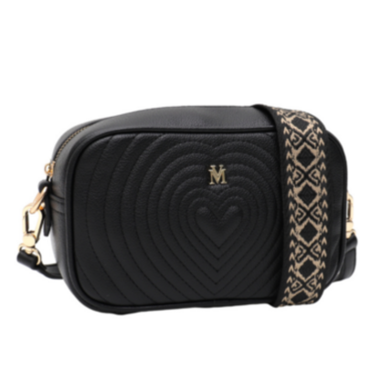 VERA MAY WILLOW BLACK VEGAN LEATHER HANDBAG