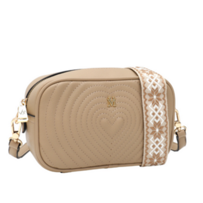 VERA MAY WILLOW LATTE VEGAN LEATHER HANDBAG