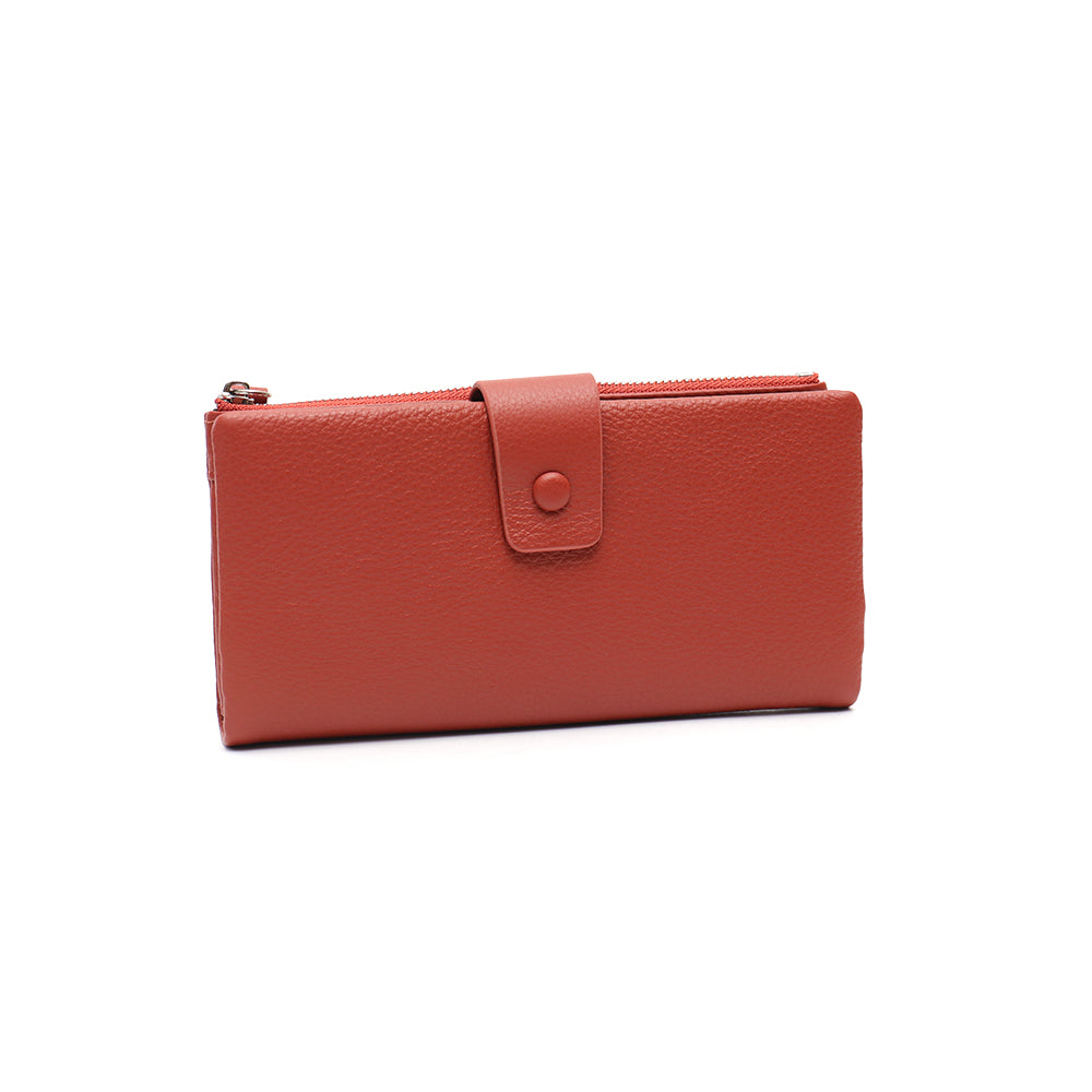 Winifred Vera May Genuine Leather Orange Ladies Wallet