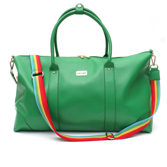 BRAZIL VERA MAY GREEN OVERNIGHT TRAVEL BAG