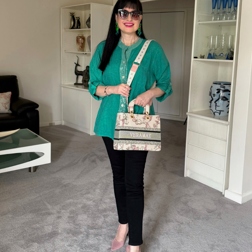 VERA MAY CHELSEA PINK VEGAN FASHION TOTE BAG