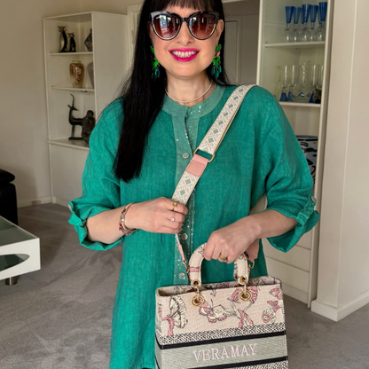 VERA MAY CHELSEA PINK VEGAN FASHION TOTE BAG