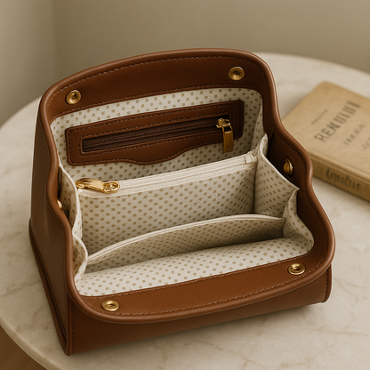VERA MAY BRADY BROWN VEGAN FASHION HANDBAG