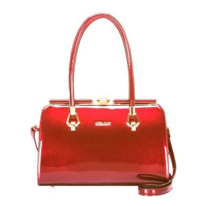 vera may patent red shiny Handbag