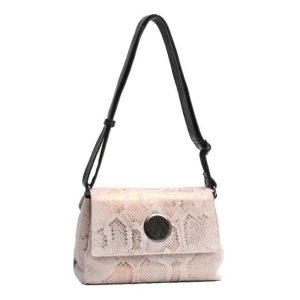vera may genuine leather beige handbag SNAKE SKIN LOOK