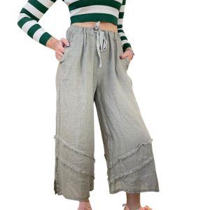 Italian Linen Comfy pants one size
