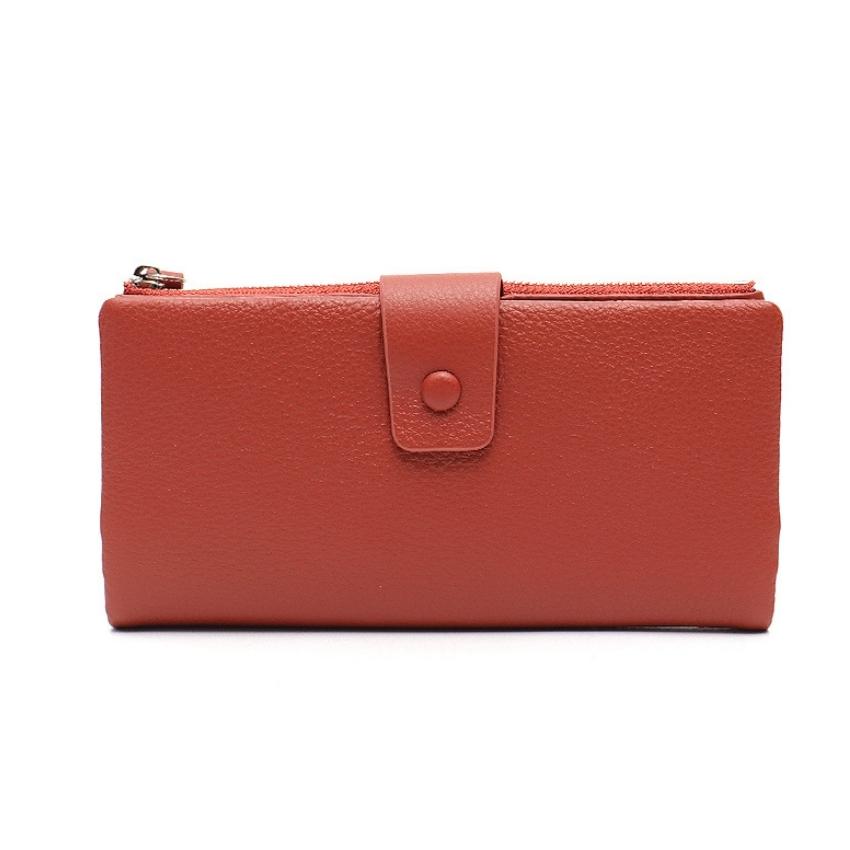 Winifred Vera May Genuine Leather Orange Ladies Wallet - Vera May