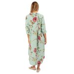 2702 LINEN DRESS AQUA B WEB