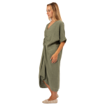 6346 LINEN DRESS MILITARE S WEB