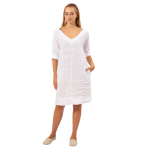 6388 LINEN DRESS WHITE F WEB