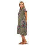 6422 LINEN DRESS KHAKI S WEB (1)