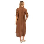 64232 LINEN DRESS TABACCO B WEB