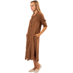 64232 LINEN DRESS TABACCO S WEB